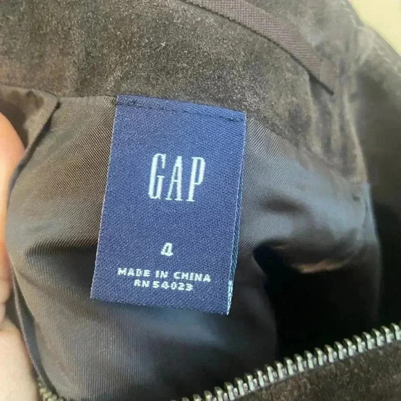 Gap Suede Brown Pencil Skirt, size 4 - Picture 7 of 7